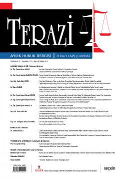 Terazi Aylık Hukuk Dergisi Sayı: 153 Mayıs 2019