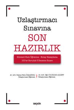 Uzlaştırmacı Sınavına Son Hazırlık  Süreleri Hızlı Öğrenme – Kolay Hesaplama – 100'er Soruluk 3 Deneme Sınavı