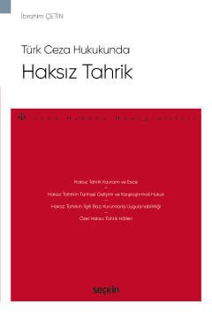 Türk Ceza HukukundaHaksız Tahrik – Ceza Hukuku Monografileri –