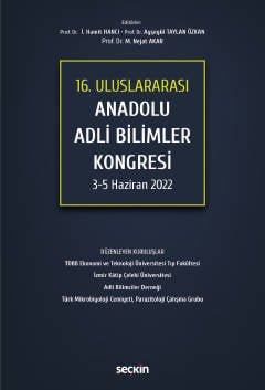 16. UluslararasıAnadolu Adli Bilimler Kongresi 3 – 5 Haziran 2022
